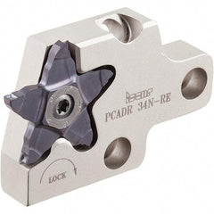 Iscar - 1.5 to 4mm Groove Width, 0.217" Max Depth of Cut, Right Hand Cut, PCAD Indexable Grooving Blade - PENTA 34F-R/L, PENTA 34N-C, PENTA 34N-J, PENTA 34N-PB, PENTA 34R/L-C, PENTA 34R/L-J, PENTA 34R/L-PB Insert Style, Series PentaCut - Eagle Tool & Supply