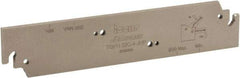 Iscar - 1.26" Blade Height, 0.134" Blade Width, 5-29/32" OAL, Neutral Cut, Single End Indexable Cut-Off Blade - TGFH Blade, Tang-Grip Series - Eagle Tool & Supply
