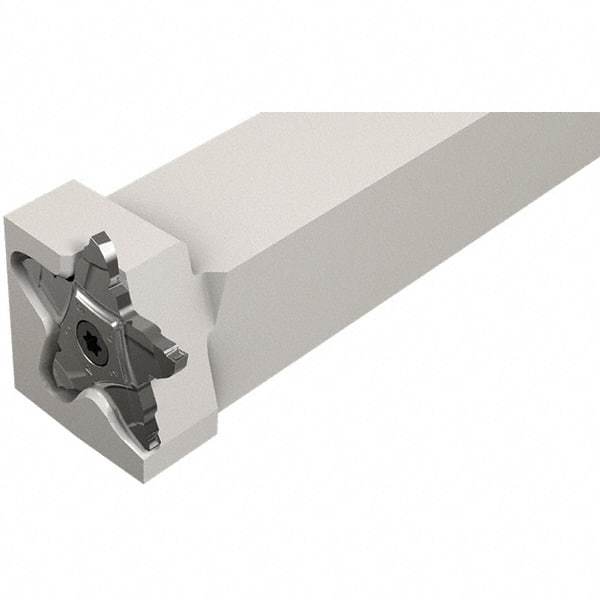 Iscar - External Thread, 0.197" Max Depth of Cut, 2.39mm Min Groove Width, 5" OAL, Right Hand Indexable Grooving Cutoff Toolholder - 3/4" Shank Height x 3/4" Shank Width, C#-ASH../PENTA 34F Insert Style, PCHPRS Toolholder Style, Series PentaCut - Eagle Tool & Supply