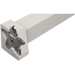 Iscar - External Thread, 0.197" Max Depth of Cut, 2.39mm Min Groove Width, 120mm OAL, Left Hand Indexable Grooving Cutoff Toolholder - 20mm Shank Height x 20mm Shank Width, PENTA 34F Insert Style, PCHPLS Toolholder Style, Series PentaCut - Eagle Tool & Supply