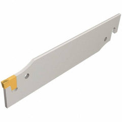 Iscar - External Thread, 1.2795" Max Depth of Cut, 1.65mm Min Groove Width, 125mm OAL, Left Hand Indexable Grooving Cutoff Toolholder - 20mm Shank Height x 20mm Shank Width, TAG Insert Style, TGT Toolholder Style, Series Tang-Grip - Eagle Tool & Supply