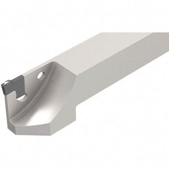 Iscar - External Thread, 0.5906" Max Depth of Cut, 1.4mm Min Groove Width, 140mm OAL, Right Hand Indexable Grooving Cutoff Toolholder - 20mm Shank Height x 20mm Shank Width, TAG Insert Style, TGT Toolholder Style, Series Tang-Grip - Eagle Tool & Supply
