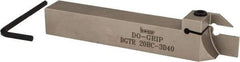 Iscar - External Thread, 0.7874" Max Depth of Cut, 3mm Min Groove Width, 140mm OAL, Right Hand Indexable Grooving Cutoff Toolholder - 20mm Shank Height x 20mm Shank Width, DG.. Insert Style, DGT Toolholder Style, Series Do-Grip - Eagle Tool & Supply