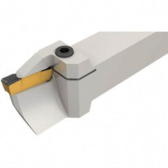 Iscar - GHFG, External, Left Hand, 8mm Max Groove Width, Indexable Grooving Tool Holder - GDM.., GI.. Insert Compatibility, 25mm Shank Height, 25mm Shank Width, 150mm OAL - Eagle Tool & Supply
