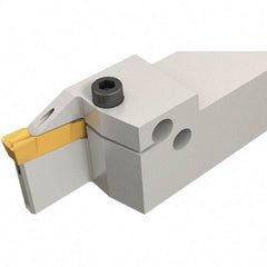 Iscar - GHD, External, Right Hand, 25mm Max Depth of Cut, 6.6 to 8.3mm Groove Width, Indexable Grooving Tool Holder - GDM.., GI.. Insert Compatibility, 32mm Shank Height, 32mm Shank Width, 170mm OAL, Through Coolant - Eagle Tool & Supply