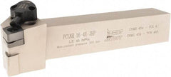 Iscar - PCLN, Right Hand Cut, 1" Shank Height x 1" Shank Width, Negative Rake Indexable Turning Toolholder - 6" OAL, CNMX Insert Compatibility, Series Heliturn - Eagle Tool & Supply