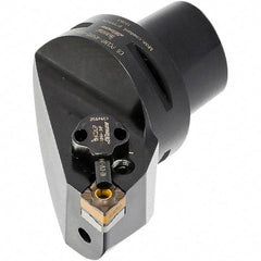 Iscar - Left Hand Cut, Size C4, Various Insert Compatiblity, External Modular Turning & Profiling Cutting Unit Head - 27mm Ctr to Cutting Edge, 50mm Head Length, Through Coolant, Series CAMFIX, Heliturn LD, JetHPLine - Eagle Tool & Supply