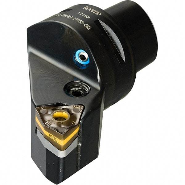 Iscar - Left Hand Cut, Size C5, WNMX Insert Compatiblity, External Modular Turning & Profiling Cutting Unit Head - 35mm Ctr to Cutting Edge, 60mm Head Length, Through Coolant, Series Heliturn - Eagle Tool & Supply