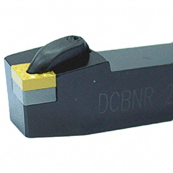 Iscar - DCBN, Left Hand Cut, 75° Lead Angle, 25mm Shank Height x 25mm Shank Width, Negative Rake Indexable Turning Toolholder - 150mm OAL, CN.. Insert Compatibility, Series Isoturn - Eagle Tool & Supply