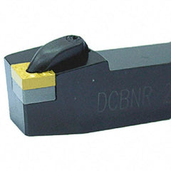 Iscar - DCBN, Left Hand Cut, 75° Lead Angle, 25mm Shank Height x 25mm Shank Width, Negative Rake Indexable Turning Toolholder - 150mm OAL, CN.. Insert Compatibility, Series Isoturn - Eagle Tool & Supply