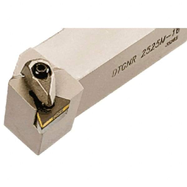 Iscar - DTGN, Right Hand Cut, 91° Lead Angle, 25mm Shank Height x 25mm Shank Width, Negative Rake Indexable Turning Toolholder - 150mm OAL, TN.. Insert Compatibility, Series Isoturn - Eagle Tool & Supply