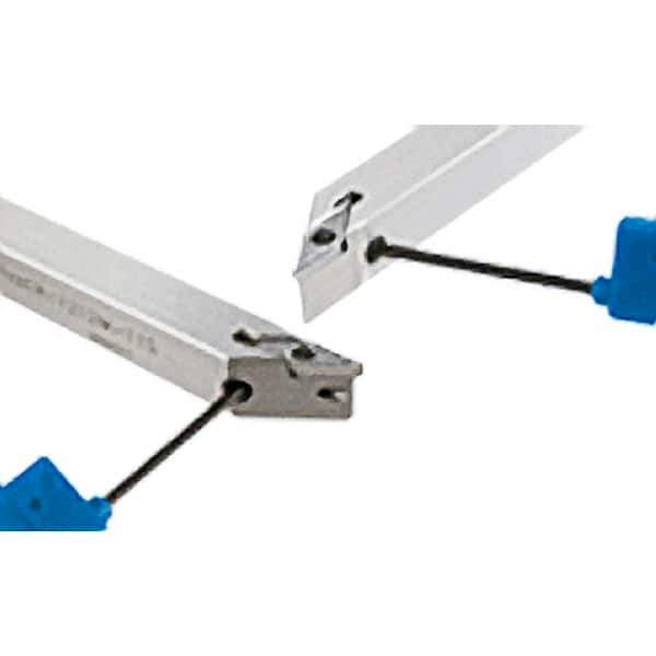 Iscar - PVAC, Right Hand Cut, 3/8" Shank Height x 3/8" Shank Width, Neutral Rake Indexable Turning Toolholder - 5.905" OAL, VC.T Insert Compatibility, Series Isoturn - Eagle Tool & Supply
