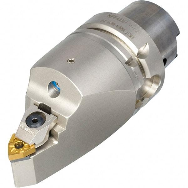 Iscar - Right Hand Cut, Size HSK A63, DN.. Insert Compatiblity, Internal or External Modular Turning & Profiling Cutting Unit Head - 25mm Ctr to Cutting Edge, 110mm Head Length, Through Coolant, Series R-Clamp - Eagle Tool & Supply