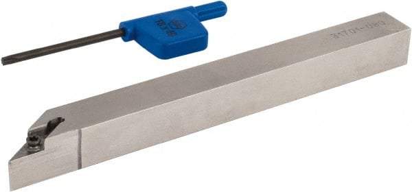 Iscar - SVAC, Right Hand Cut, 91° Lead Angle, 12mm Shank Height x 12mm Shank Width, Neutral Rake Indexable Turning Toolholder - 125mm OAL, VC.T Insert Compatibility, Series Isoturn - Eagle Tool & Supply