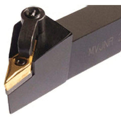 Iscar - MVJN, Left Hand Cut, 25mm Shank Height x 25mm Shank Width, Negative Rake Indexable Turning Toolholder - 150mm OAL, VN.. Insert Compatibility, Series Isoturn - Eagle Tool & Supply
