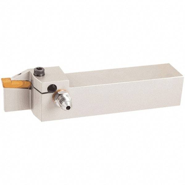 Iscar - GHD, External, Left Hand, 1" Max Depth of Cut, 0.26 to 0.327" Groove Width, Indexable Grooving Tool Holder - GD.., GI.. Insert Compatibility, 1-1/4" Shank Height, 1-1/4" Shank Width, 7" OAL, Through Coolant - Eagle Tool & Supply