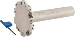 Iscar - Shank Connection, 9/32" Cutting Width, 7/8" Depth of Cut, 2-1/2" Cutter Diam, 5 Tooth Indexable Slotting Cutter - 3/4" Shank Diam, ETS-LN08 Toolholder, LNET Insert, Right Hand Cutting Direction - Eagle Tool & Supply