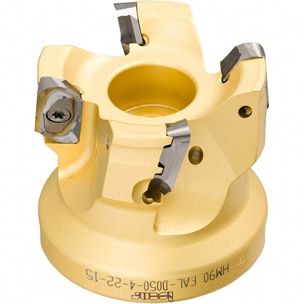 Iscar - Arbor Hole Connection, 0.118" Cutting Width, 14.8mm Depth of Cut, 63mm Cutter Diam, 22mm Hole Diam, 8 Tooth Indexable Slotting Cutter - SDN Toolholder, LNET Insert, Right Hand Cutting Direction - Eagle Tool & Supply