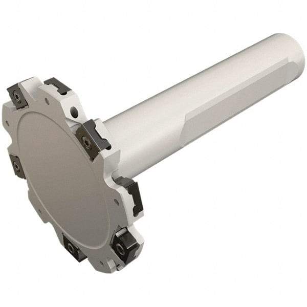 Iscar - Shank Connection, 0.236" Cutting Width, 11.9mm Depth of Cut, 40mm Cutter Diam, 6 Tooth Indexable Slotting Cutter - 0.63" Shank Diam, ETS-LN08 Toolholder, LNET Insert, Right Hand Cutting Direction - Eagle Tool & Supply