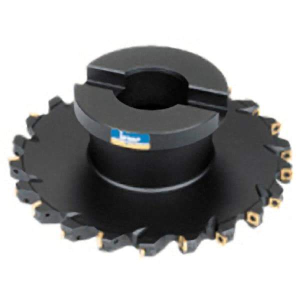 Iscar - Shell Mount B Connection, 0.3937" Cutting Width, 1.0433" Depth of Cut, 100mm Cutter Diam, 1-1/16" Hole Diam, 8 Tooth Indexable Slotting Cutter - FDN Toolholder, Q/XOMT Insert - Eagle Tool & Supply