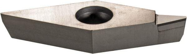 Iscar - VCGT331 DW Grade ID5 Polycrystalline Diamond (PCD) Turning Insert - Uncoated, 35° Diamond, 3/8" Inscr Circle, 3/16" Thick, 1/64" Corner Radius - Eagle Tool & Supply
