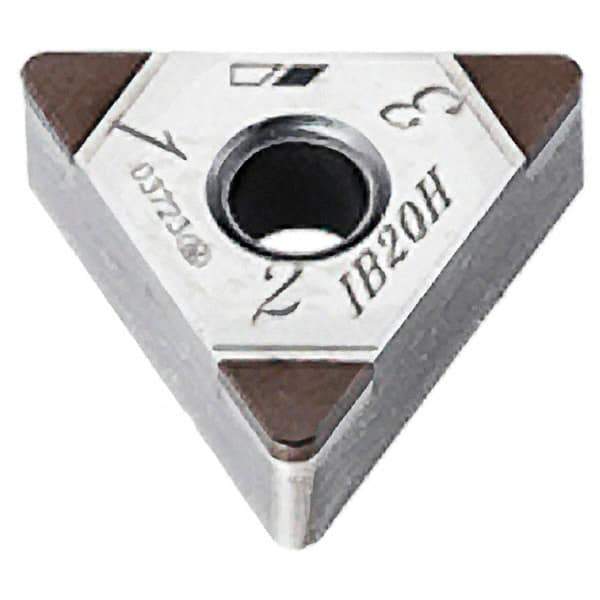 Iscar - TNGA332 M3 Grade IB20H PCBN Turning Insert - Uncoated, 60° Triangle, 3/8" Inscr Circle, 3/16" Thick, 1/32" Corner Radius - Eagle Tool & Supply