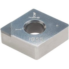 Iscar - CNMA432 T Grade IB55 CBN Turning Insert - Uncoated, 80° Diamond, 1/2" Inscr Circle, 3/16" Thick, 1/32" Corner Radius - Eagle Tool & Supply