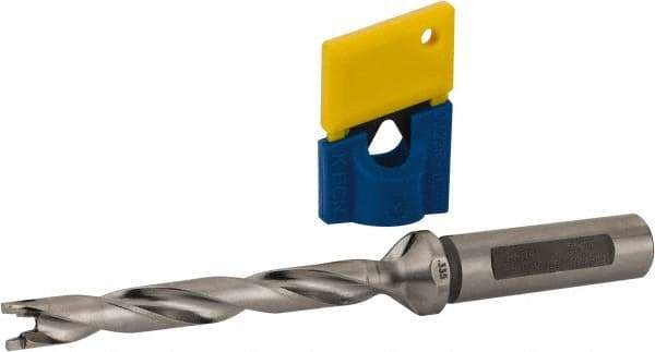 Iscar - 0.335" to 0.351" Diam, 8xD, 2.68" Max Depth, 1/2" Shank Diam, 5.05" OAL, Replaceable-Tip Drill - FCP, ICK, ICK-2M, ICM, ICN, ICP, iCP-2M Insert, 8 Seat Size, 45390168 Toolholder, Series SumoCham - Eagle Tool & Supply