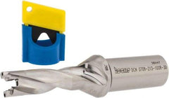 Iscar - 0.709" to 0.744" Diam, 3xD, 2.13" Max Depth, 1" Shank Diam, 5.45" OAL, Replaceable-Tip Drill - FCP, ICK, ICK-2M, ICM, ICN, ICP, iCP-2M Insert, 18 Seat Size, 45390762 Toolholder, Series SumoCham - Eagle Tool & Supply