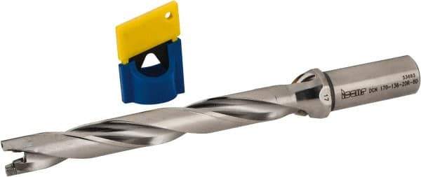 Iscar - 17mm to 17.9mm Diam, 8xD, 136mm Max Depth, 20mm Shank Diam, 212.9mm OAL, Replaceable-Tip Drill - FCP, ICK, ICK-2M, ICM, ICN, ICP, iCP-2M Insert, 17 Seat Size, 45390929 Toolholder, Series SumoCham - Eagle Tool & Supply