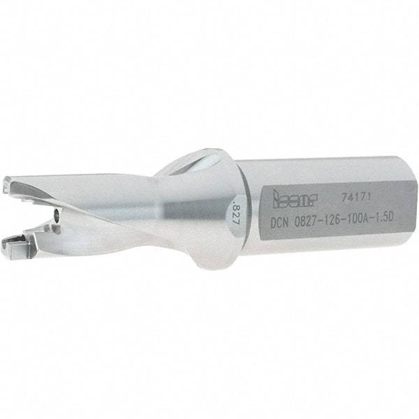 Iscar - 0.827" to 0.862" Diam, 1.5xD, 1.26" Max Depth, 1" Shank Diam, 4-3/4" OAL, Replaceable-Tip Drill - FCP, ICK, ICK-2M, ICM, ICN, ICP, iCP-2M Insert, 21 Seat Size, 45391356 Toolholder, Series SumoCham - Eagle Tool & Supply