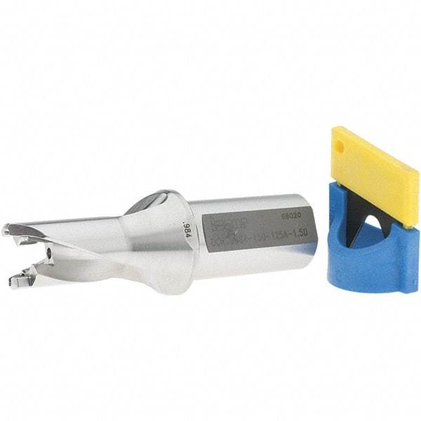 Iscar - 0.984" to 1.02" Diam, 1.5xD, 1-1/2" Max Depth, 1-1/4" Shank Diam, 5.39" OAL, Replaceable-Tip Drill - FCP, ICK, ICK-2M, ICM, ICN, ICP, iCP-2M Insert, 25 Seat Size, 45391380 Toolholder, Series SumoCham - Eagle Tool & Supply