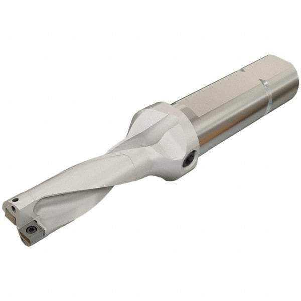 Iscar - 2.95" Max Drill Depth, 3xD, 25mm Diam, Indexable Insert Drill - 2 Inserts, 1-1/4" Shank Diam, Straight Shank - Eagle Tool & Supply