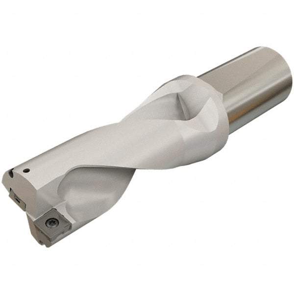Iscar - 112mm Max Drill Depth, 2xD, 56mm Diam, Indexable Insert Drill - 2 Inserts, 40mm Shank Diam, Whistle Notch Shank - Eagle Tool & Supply