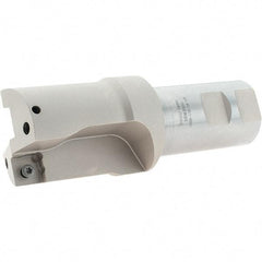 Iscar - 2" Max Drill Depth, 1xD, 2" Diam, Indexable Insert Drill - 2 Inserts, 1-1/2" Shank Diam, Straight Shank - Eagle Tool & Supply