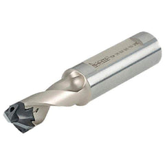 Iscar - 0.394 to 0.429" Diam, 1.5xD, 0.59" Max Depth, 5/8" Shank Diam, 3.11" OAL, Replaceable Tip Drill - IDK, IDM, IDN, IDP Insert, 10 Seat Size, DSM Toolholder, Series ChamDrillJet - Eagle Tool & Supply