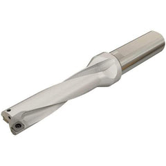 Iscar - 172mm Max Drill Depth, 4xD, 43mm Diam, Indexable Insert Drill - 2 Inserts, 40mm Shank Diam, Whistle Notch Shank - Eagle Tool & Supply