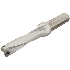 Iscar - 104mm Max Drill Depth, 4xD, 26mm Diam, Indexable Insert Drill - 2 Inserts, 32mm Shank Diam, Whistle Notch Shank - Eagle Tool & Supply