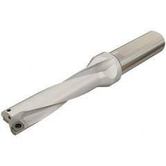 Iscar - 60mm Max Drill Depth, 4xD, 15mm Diam, Indexable Insert Drill - 2 Inserts, 20mm Shank Diam, Whistle Notch Shank - Eagle Tool & Supply