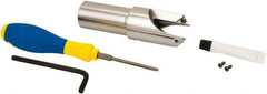Iscar - Series ChamRing, 1.496" Overall Diam, 5.21" OAL Drilling Chamfer Ring - XCGT 09... Insert - Eagle Tool & Supply