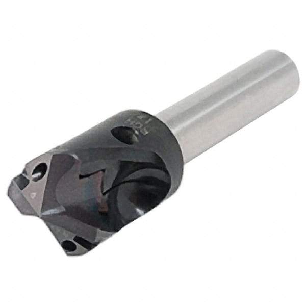 Iscar - 10mm Shank Diam, 65mm OAL, Replaceable Tip Drill - IDK, IDM, IDN, IDP Insert, 11 Seat Size, DSM-RGH Toolholder, Series ChamDrillJet - Eagle Tool & Supply