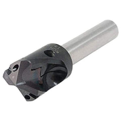 Iscar - 10mm Shank Diam, 65mm OAL, Replaceable Tip Drill - IDK, IDM, IDN, IDP Insert, 11 Seat Size, DSM-RGH Toolholder, Series ChamDrillJet - Eagle Tool & Supply