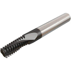 Iscar - ISO, 0.1772" Cutting Diam, 3 Flute, Solid Carbide Helical Flute Thread Mill - Internal Thread, 10.1mm LOC, 58mm OAL, 6mm Shank Diam - Eagle Tool & Supply