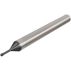 Iscar - M3x0.50 ISO, 0.0925" Cutting Diam, 3 Flute, Solid Carbide Helical Flute Thread Mill - Internal Thread, 3/8" LOC, 58mm OAL, 6mm Shank Diam - Eagle Tool & Supply
