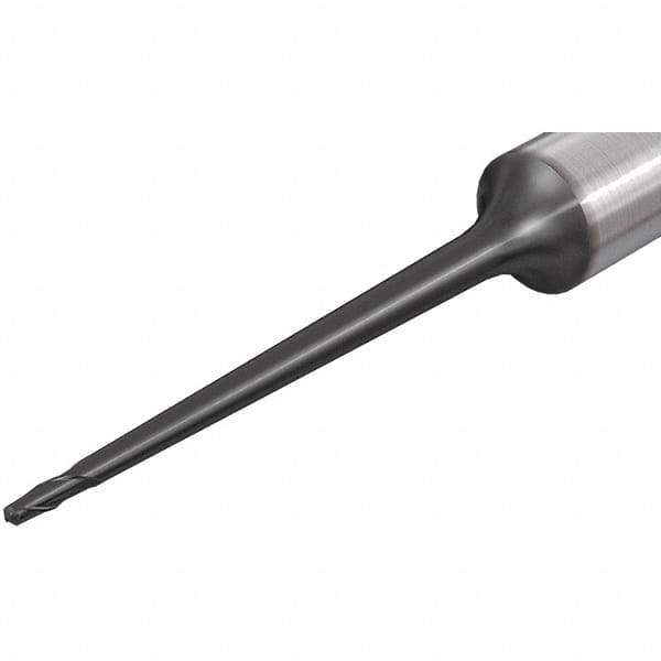 Iscar - 6mm Diam, 12mm LOC, 2 Flute Solid Carbide Ball End Mill - TiAlN Finish, Single End, 110mm OAL, 8mm Shank Diam, Spiral Flute - Eagle Tool & Supply