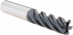 Iscar - 5/8", 5 Flute, Single End, Solid Carbide, 0.06" Corner Radius End Mill - 4" OAL, 38° Helix, Right Hand Flute, 1.56" LOC, Right Hand Cut - Eagle Tool & Supply