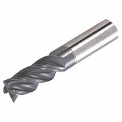 Iscar - 3/4" Diam 4 Flute Solid Carbide 0.12" Corner Radius End Mill - Eagle Tool & Supply