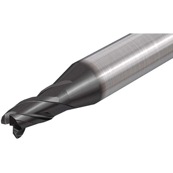 Iscar - 9.7mm, 3 Flute, Single End, Solid Carbide, 0.3mm Corner Radius End Mill - 72mm OAL, 38° Helix, Right Hand Flute, 11mm LOC, Right Hand Cut - Eagle Tool & Supply
