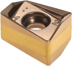 Iscar - H490 ANKX120508 Grade IC5100 Carbide Milling Insert - TiCN/Al2O3 Finish, 0.3602" Thick, 0.8mm Corner Radius - Eagle Tool & Supply