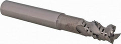 Iscar - 5/16" Diam, Coarse Pitch, 1/2" LOC, 3 Flute Solid Carbide 0.008" Corner Radius Roughing End Mill - Uncoated, 2-1/2" OAL, 5/16" Shank Diam, Single End, Extended Reach, 45° Helix - Eagle Tool & Supply